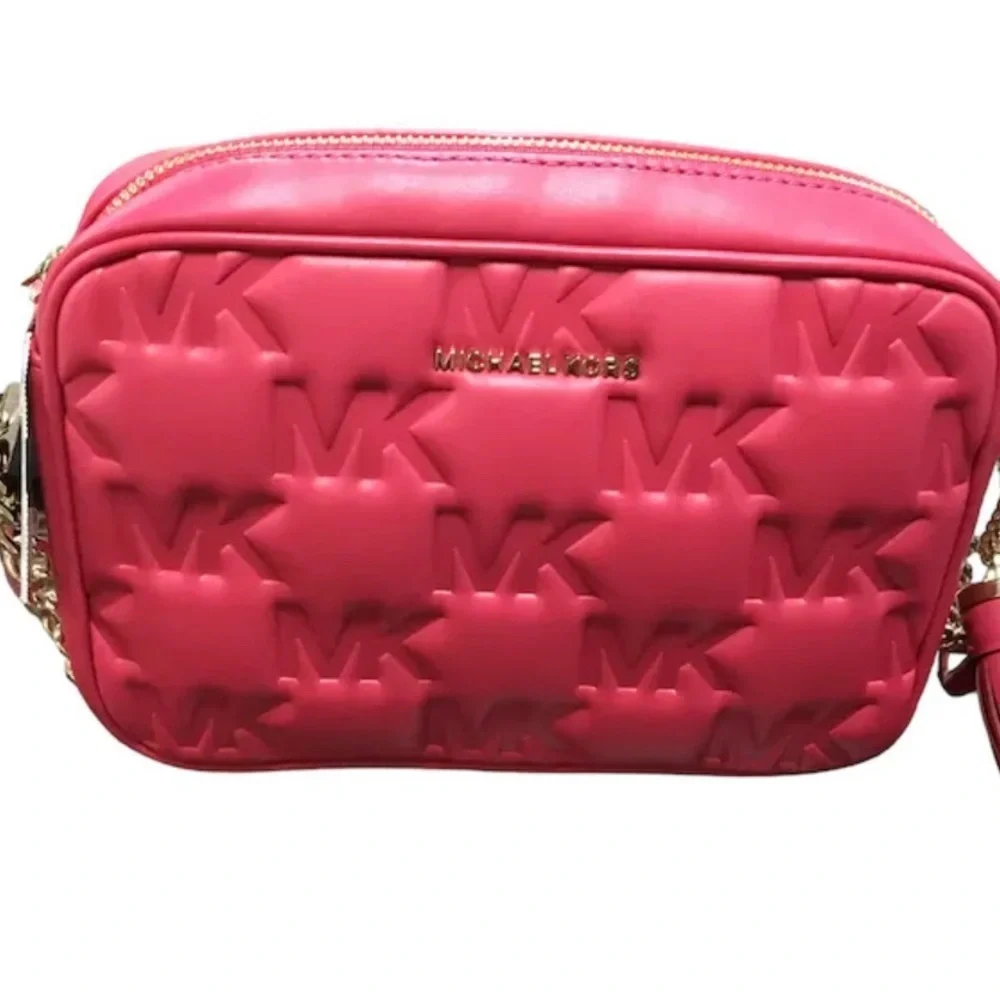 NWT Michael Kors Jet Set Medium
Rubin Red Camera Crossbody Bag - Picture 5 of 6